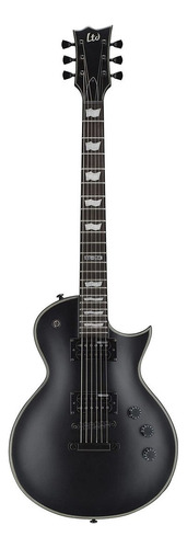 Guitarra elétrica LTD EC Series EC-256 de  mogno black satin com diapasão de jatobá assado