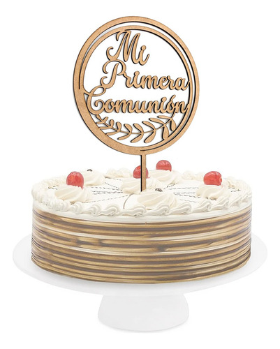 Letrero Para Pastel Cake Topper Mi Primera Comunión