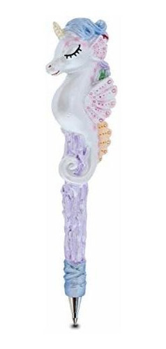 Bolígrafo - Sparkle Seahorse Unicorn Novelty Pen - Unique Ki
