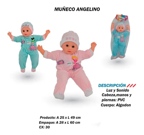 Bebe Lindo Mu eco Grande Musical Juguete Ni os
