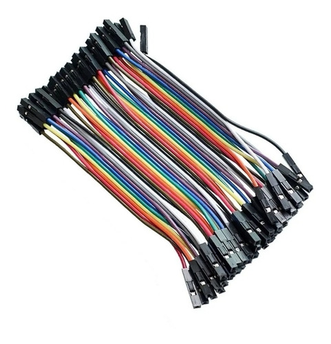 80 Cables 10 Cmt Hembra Hembra Dupont Conexión Arduino