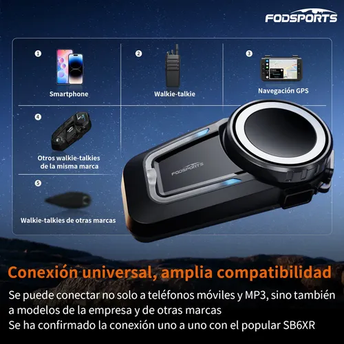 Im57 Par Intercomunicador Fodsports Fx7 Fones De Ouvido Para Fone