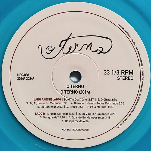 O Terno Lp O Terno - Edicao Limitada Disco De Vinil Azul