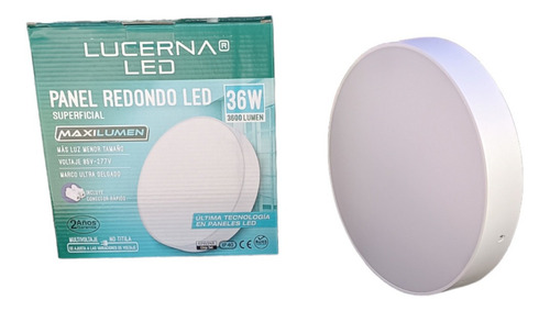 Lampara Led 36w Redonda Superficial Maxi Lumen Lucerna