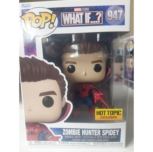 Funko Pop Zombie Hunter Spidey Metalico Hot Topic Exclusive 