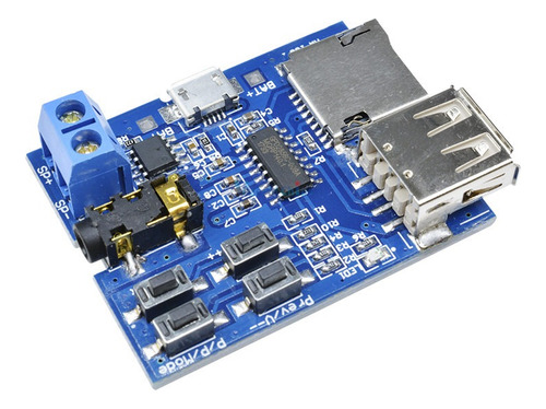 Modulo Reproductor Mp3 Wav Dfplayer Musica Mini Arduino