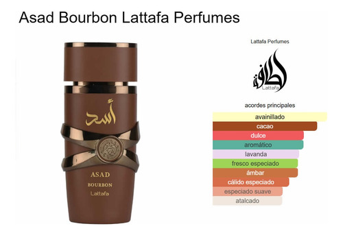 Perfume Arabe Asad Bourbon Para Hombre Profundo 100ml