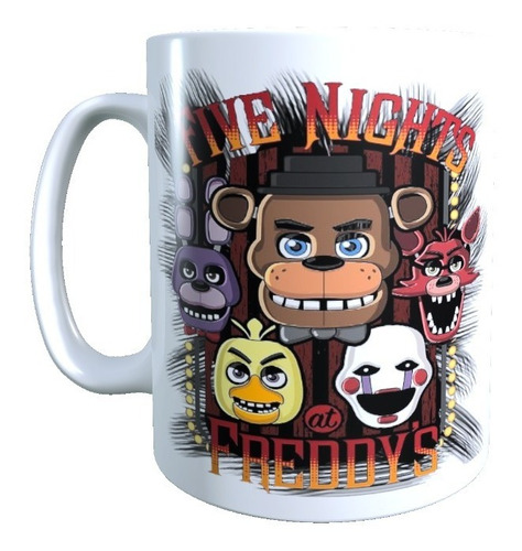 Taza Five Nights At Freddys, Tazón Fnaf, Alta Calidad