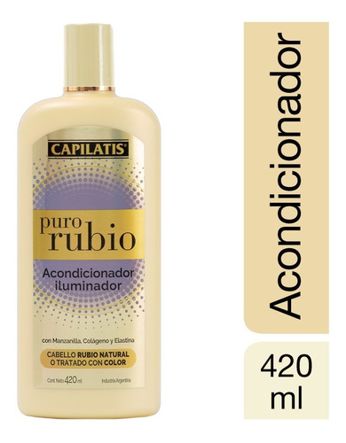 Acondicionador Capilatis Puro Rubio Iluminador X 420 Ml