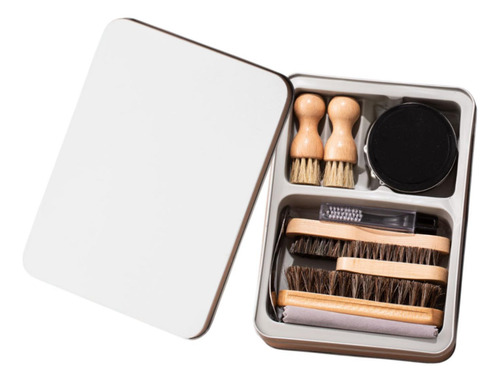 Kit De Cuidado De Zapatos De Cuero Y Kit De Cuidado Cepillos