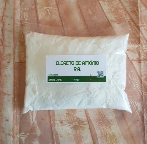 Cloreto De Amônio P A - A C S 100% - Embalagem Com 200g
