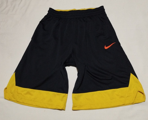 Short Nike Dri Fit Talla L Grande Color Negro Y Amarillo 