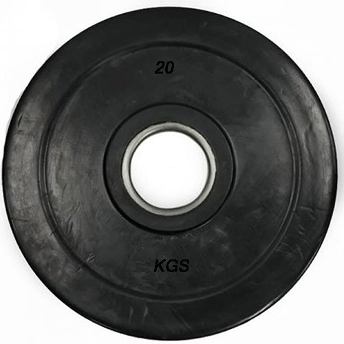 Plato Olímpico Rubber 20kgs Model Yunt-143-20 Excel 