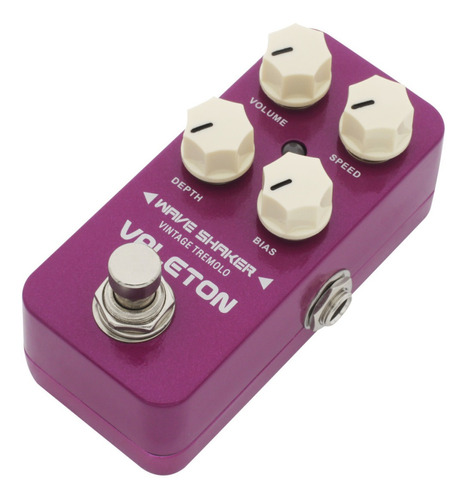 Pedal De Efecto Valeton Wave Shaker Vintage Tremolo Color Lila