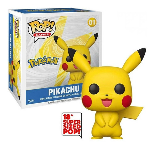 Funko Pikachu Jumbo - 18 Pulgadas Nuevo Y Sellado