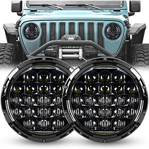 Faros Delanteros Led Jeep Wrangler Jk Jku Tj Lj Cj-7  1...