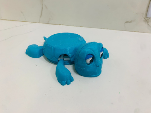 Tortuga Viral Posatazas Posavasos Articulada Varios Colores Tortuga Celeste/celeste