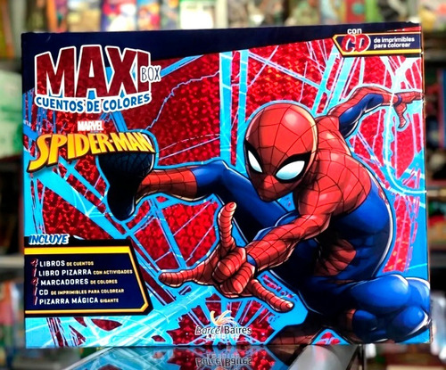 Libro Pizarra Marvel Cuentos Spiderman Hombre Araña