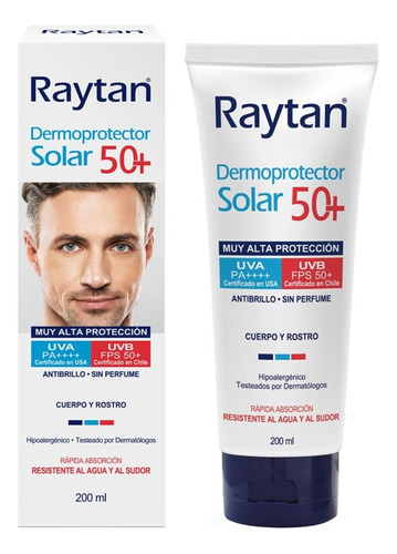 Raytan Dermoprotector Facial 50+fsp 200ml 