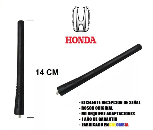 Antena 14 Cm Carro Honda + Envio Gratis -rosca Original