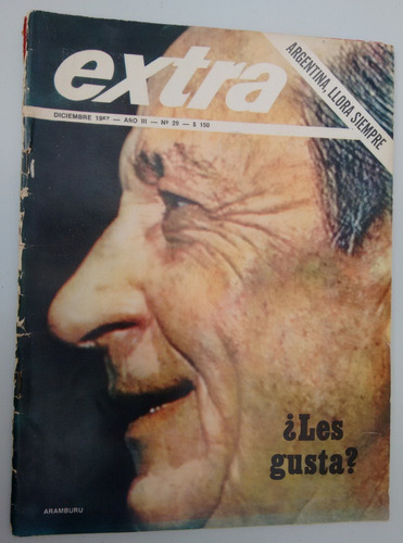 Revista Extra Nª 29 Aramburu Perfumo 1967