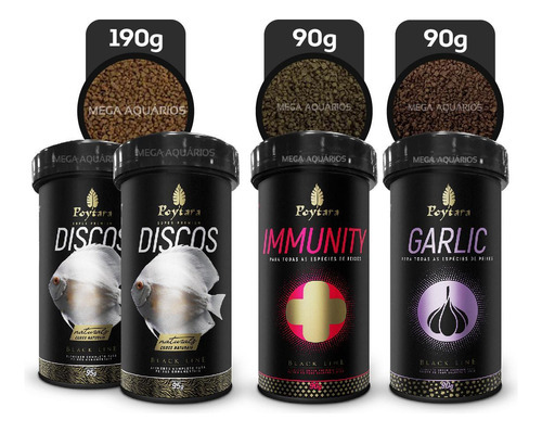 Kit Poytara Discos Naturals 190g + Immunity + Garlic