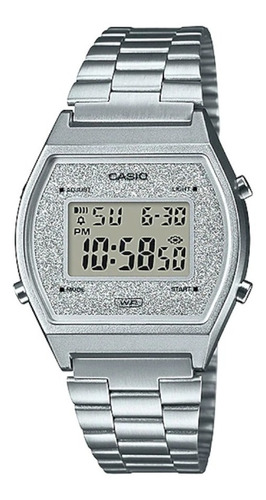 Reloj Casio B640wdg-7df Mujer Vintage 100% Original Color de la correa Plata Color del bisel Plata Color del fondo Plata