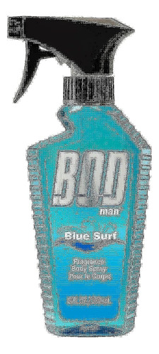 Bod Hombre Fragancia Cuerpo Spray, Azul Surf, 8 fluid Ounc.