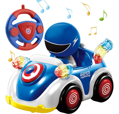 Mini Control Remoto Carrace Coche Con Musica Y Luces Electri