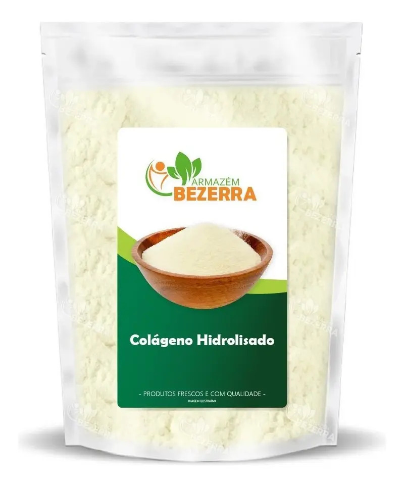 Colágeno Hidrolisado 1kg - Puro Armazém Bezerra Tipo 1 Sabor Colágeno