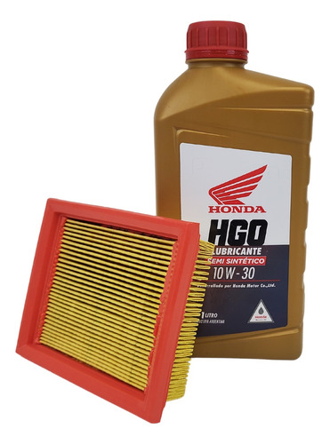 Kit Filtro Aire Original Y Aceite Hgo Semi Sintetico Xr 125