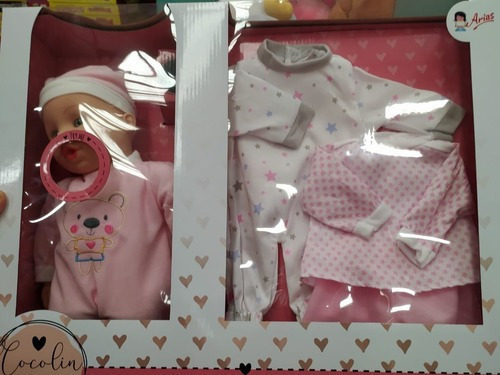 Bebe Juguete Niña Set Muñeca Tipo Nenuco Ropa 6 Funci Llora