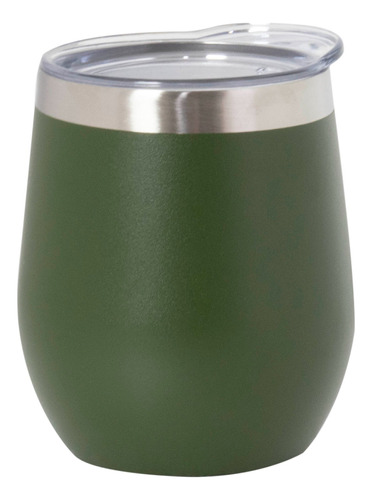 Mate De Acero Inoxidable Anti Vuelco Con Tapa  De 230ml