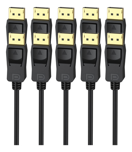 Displayport A Displayport 5 Unidades, Dp A Dp Displayport Ca