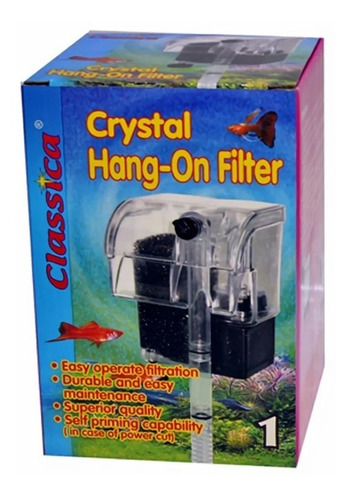 Filtro Cascada Classica Crystal  N°1 Peceras Chicas 150 L/h