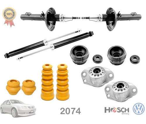Kit Amortiguadores Bases Y Topes Volkswagen Jetta A4 98-2015