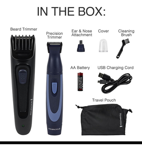 Remington Kit De Recortadora De Barba Recargable Para Bigote