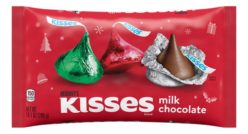 Kisses Milk Chocolate Edicion Navidad 286g Americano