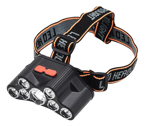 Mox Linterna Frontal Recargable Con 7 Leds Y 4 Modos
