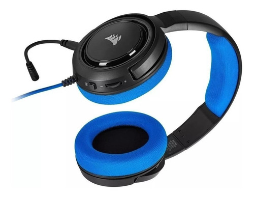 Imagen 4 de 4 de Audífonos gamer Corsair HS35 Stereo blue