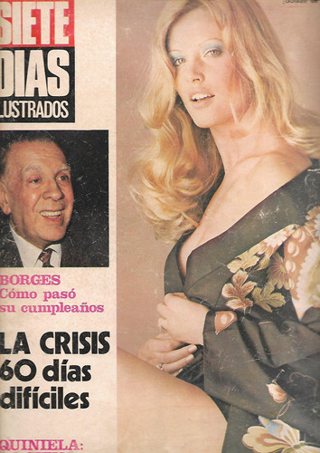 Siete Dias 1975 Jorge Luis Borges Berni Soldi Carmen Yazalde