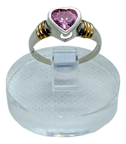 Anillo Corazón Con Cubic