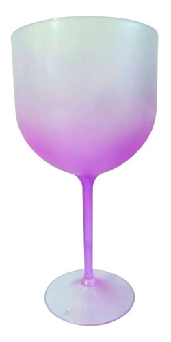 Taças De Gin Acrílico 580 Ml Jateado Degrade 30 Unidades Cor Púrpura