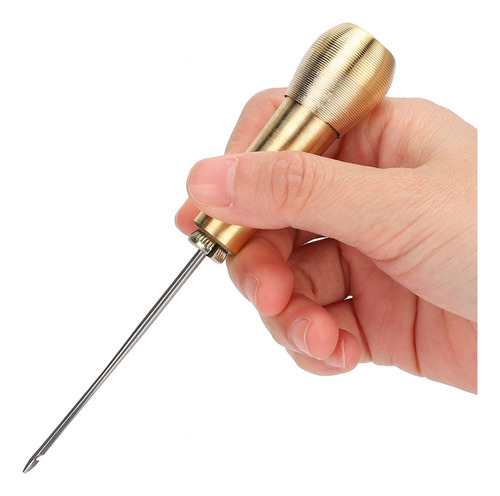 2 Set Many De Cobre Coser Awl Taper Cuero De Reparación De