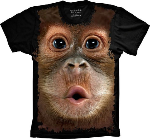 Camiseta Plus Size Macaco -  Monkey - Animais