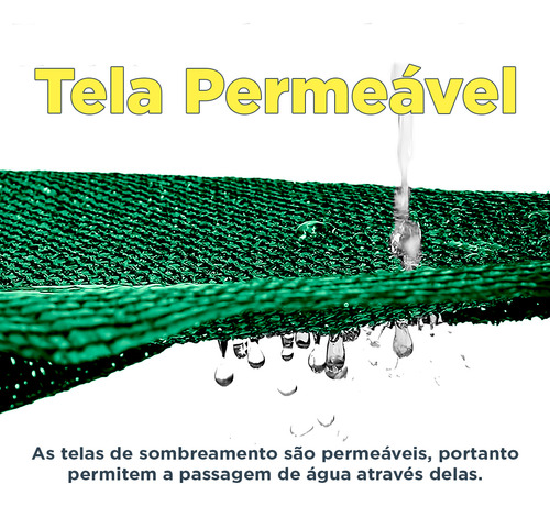 Tela Sombreamento Toldo 90% Verde 4x4 Garagem Estacionamento