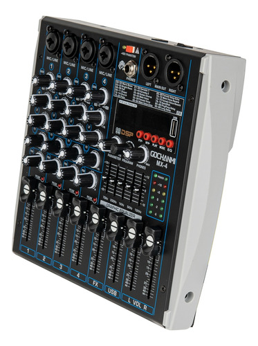 Mesa De Som Gochanmi Am-mx4 Profissional Misturador 99 Dsp