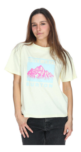 Polera M/c Mujer Lab Blanco Burton