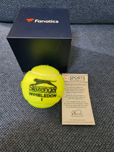 Pelota Autografiada Stan Wawrinka, Certificado Sm