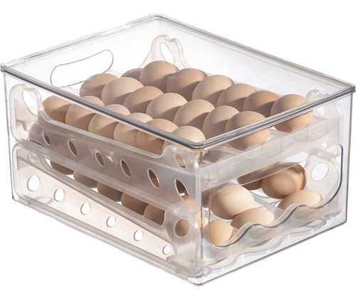Caja De Almacenamiento De Huevos Deslizantes, 3 Unidades, Co
